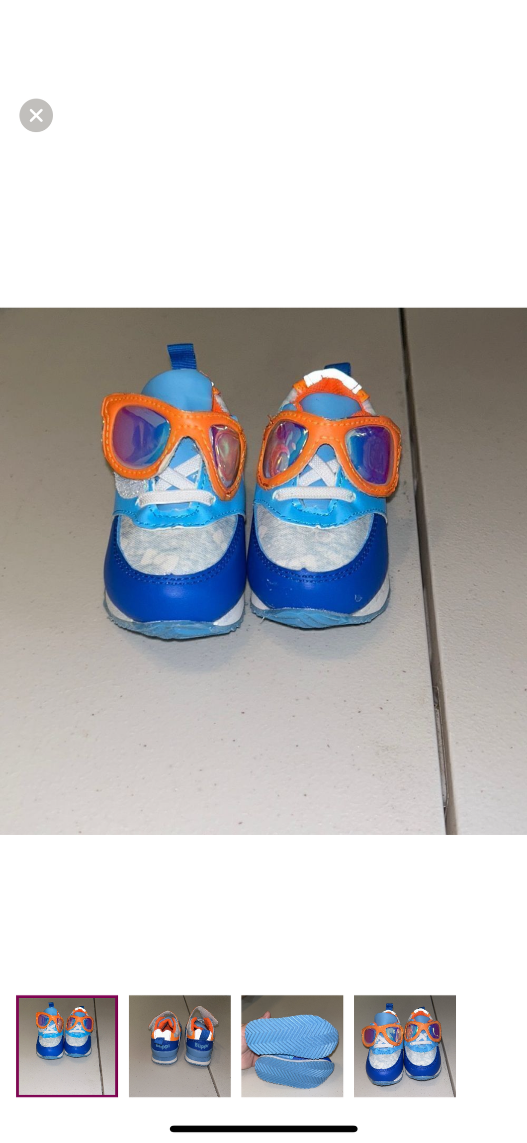 NWOT blippi shoes Run small - size Shoes-Toddler 4