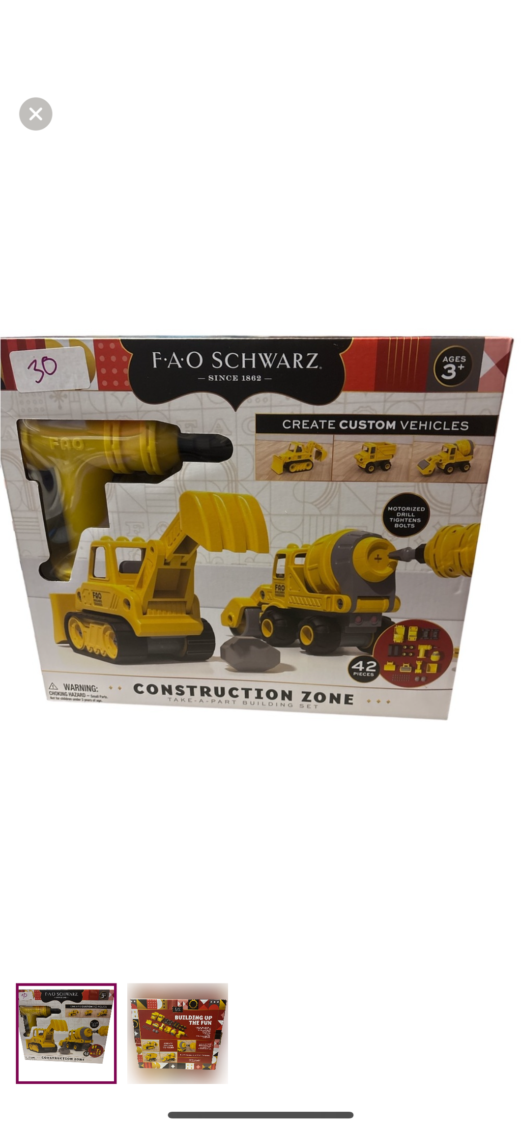 Nwt take apart toys FAO schwarz