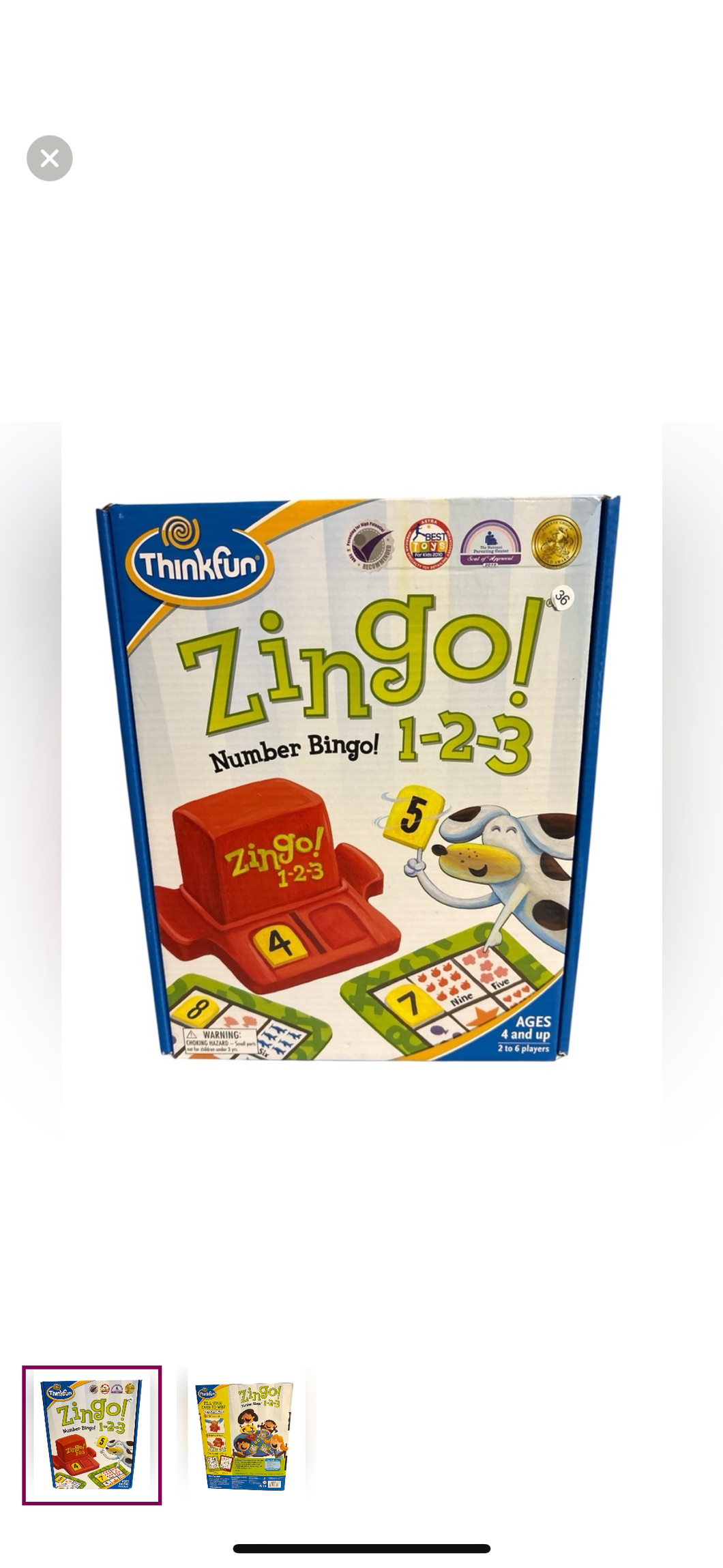 Nwt zingo game Kids learn math