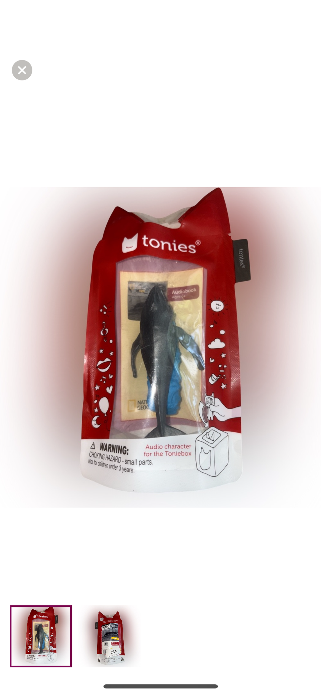Nwt whale tonie National Geographic