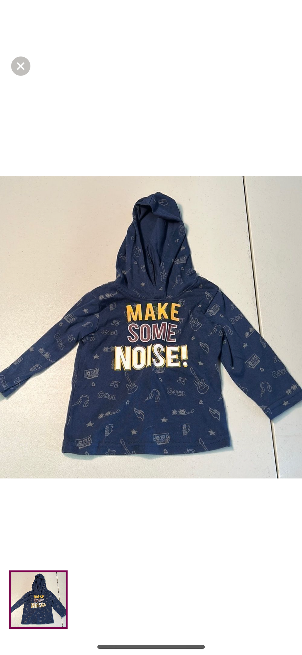 12m make noise shirt Hooded shirt - size 12 Months