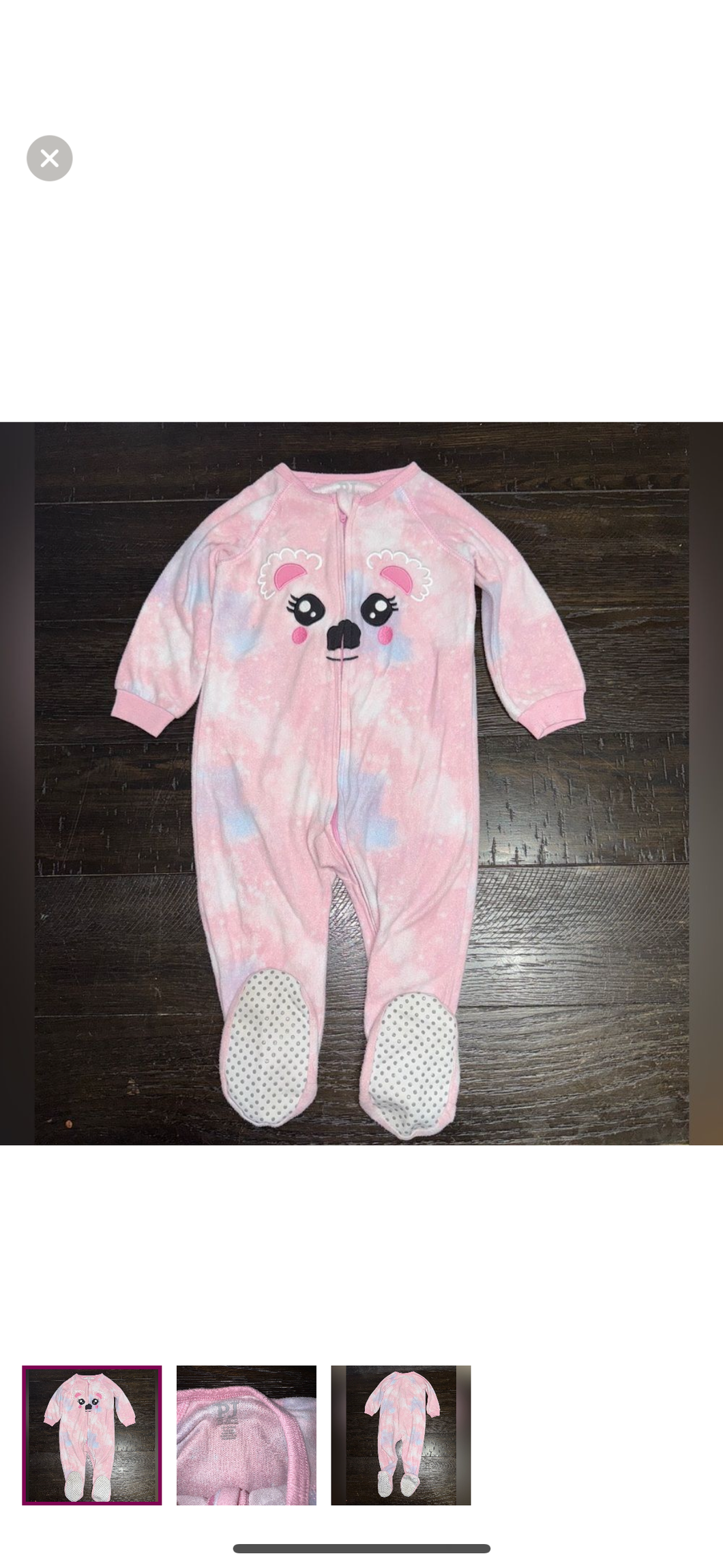 Fleece koala pajama Fleece footed - size 18-24 Months