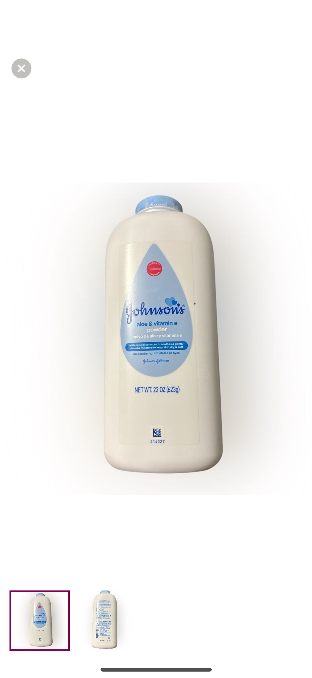 Nwt Large baby powder Johnson & Johnson
