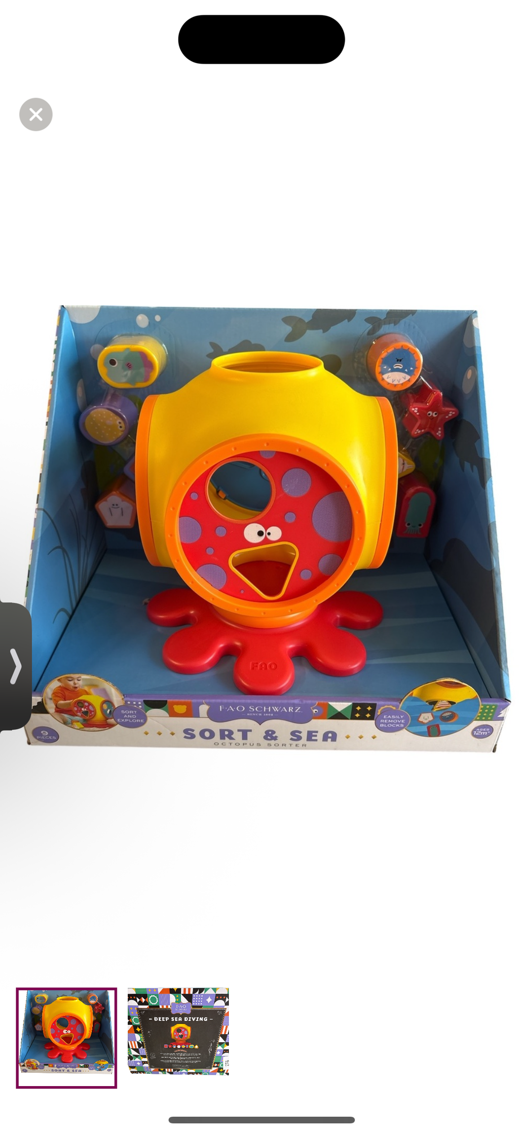 Nwt sea sorting set Toddler toy