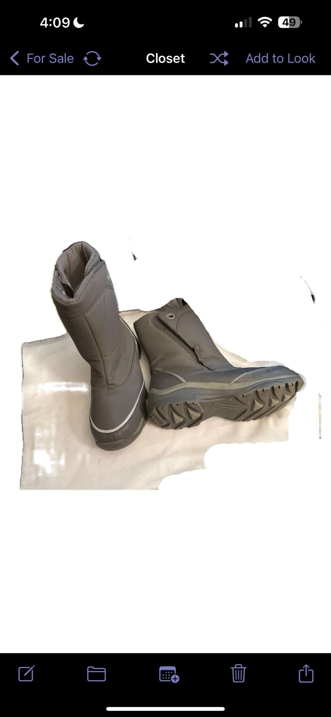 Lands end snow boot - size shoes-youth 5