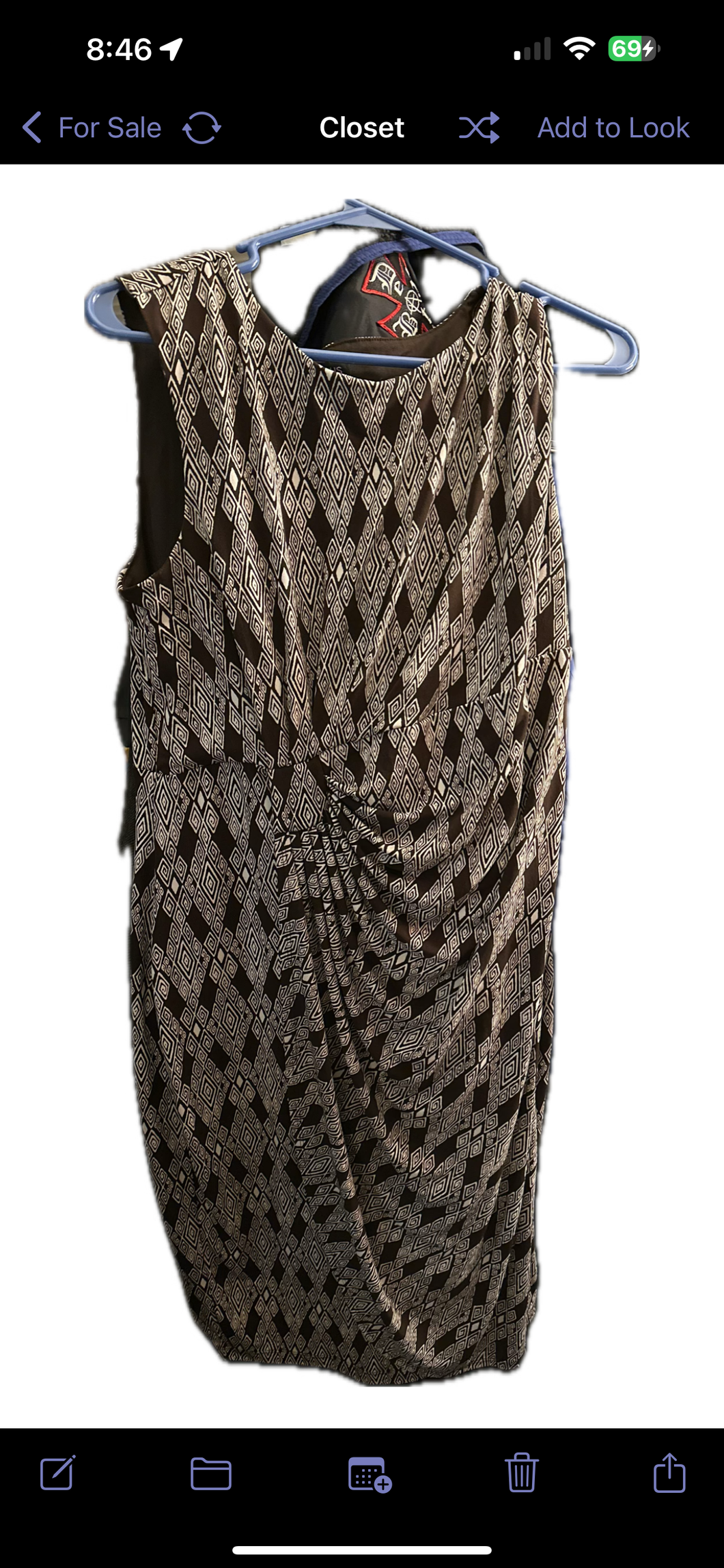 R Enfocus dress Dark brown and white - size Women XL (14)