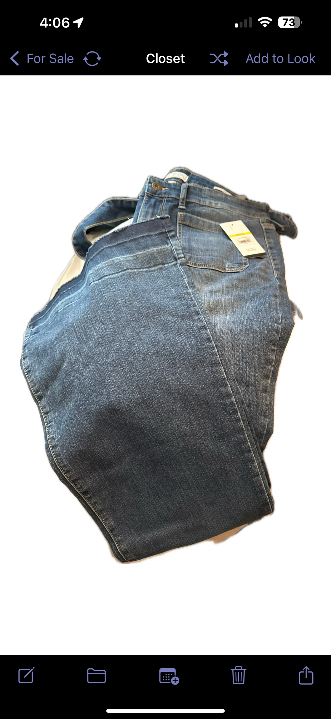 NWT Sofia jeans w belt Alexa flare - size Women XL (14)