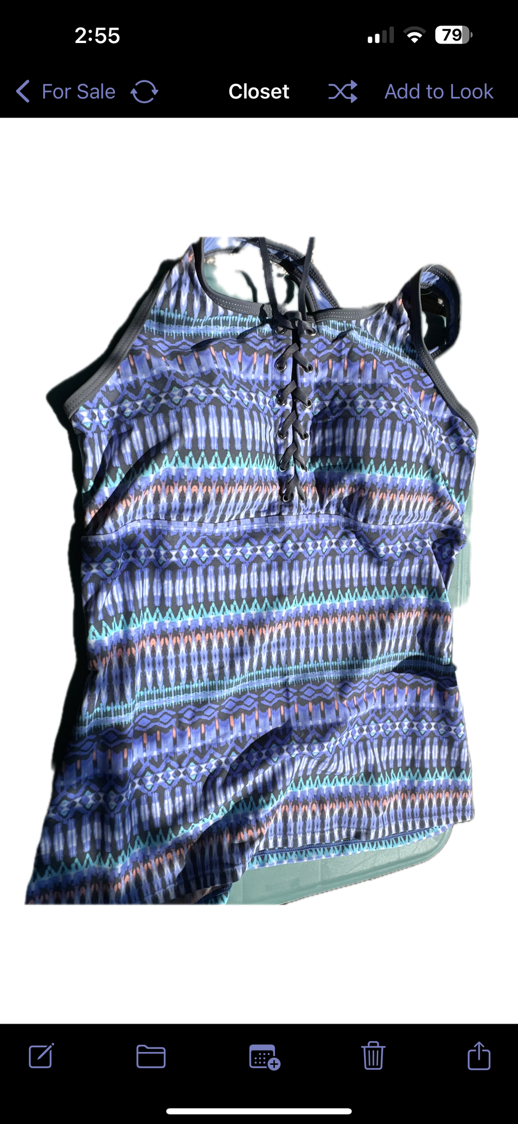 NWT free country Tankini top - size Women L (12)