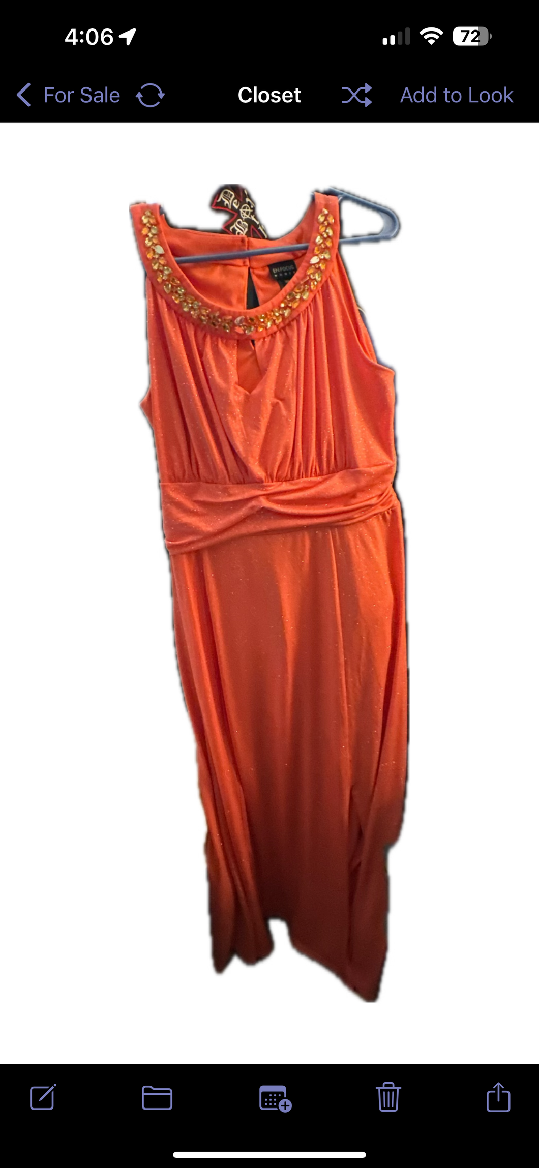 En focus floor length Gown sparkle coral - size Women XL (14)
