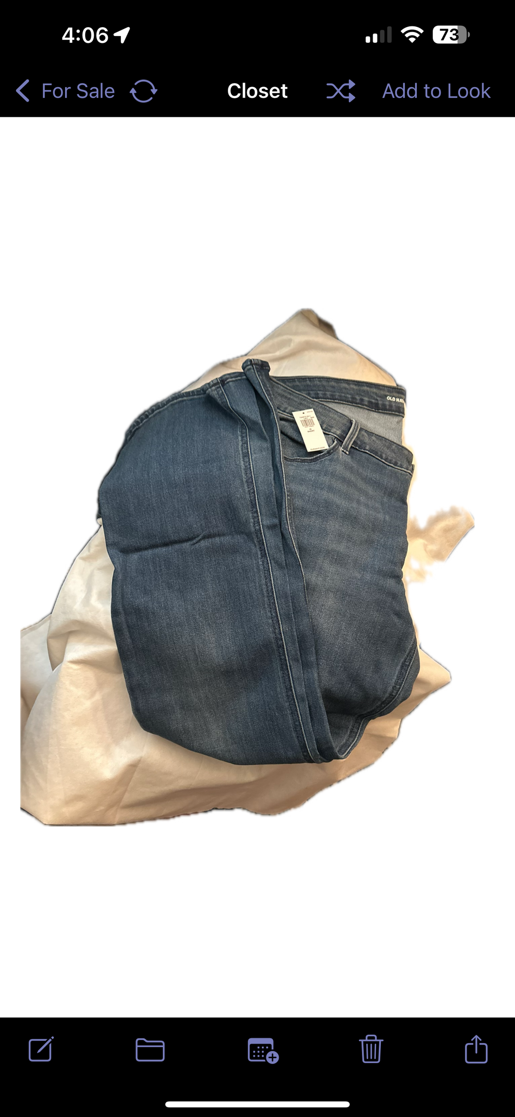 NWT old navy jeans Mid rise knicker  boot - size Women 1XL (16-18)