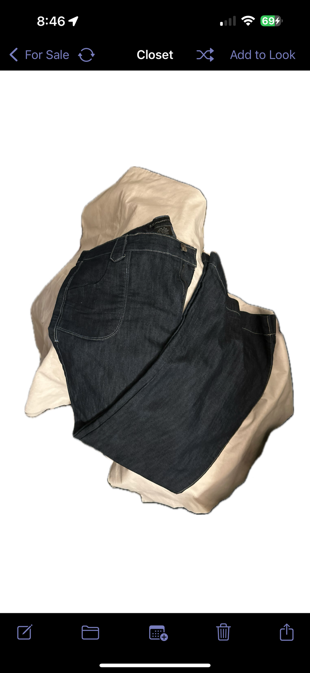 Zavarice Jeans wide leg Dark wash - size Women XL (14)