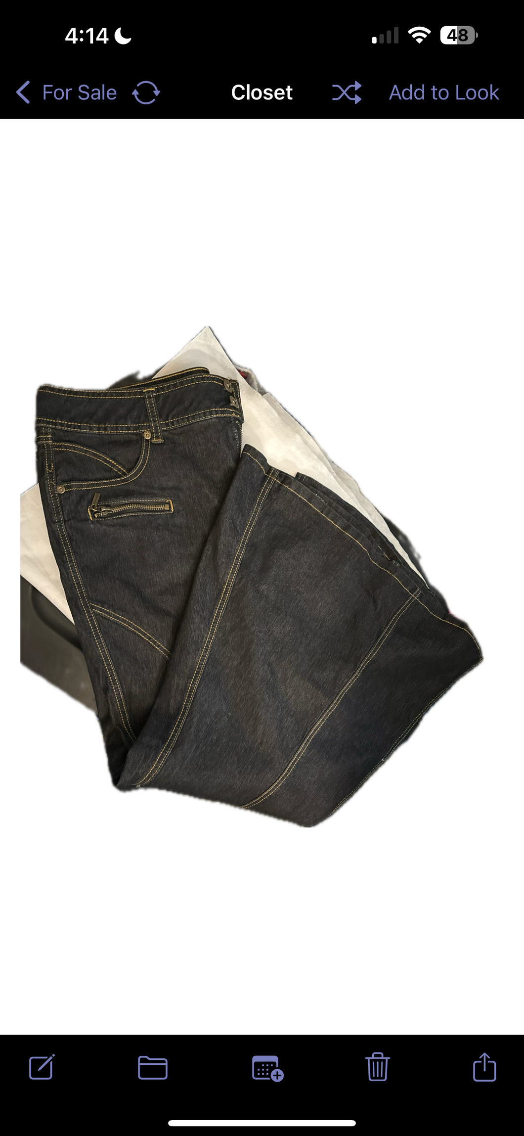 Long Jean skirt Bisou Bisou - size Women XL (14)
