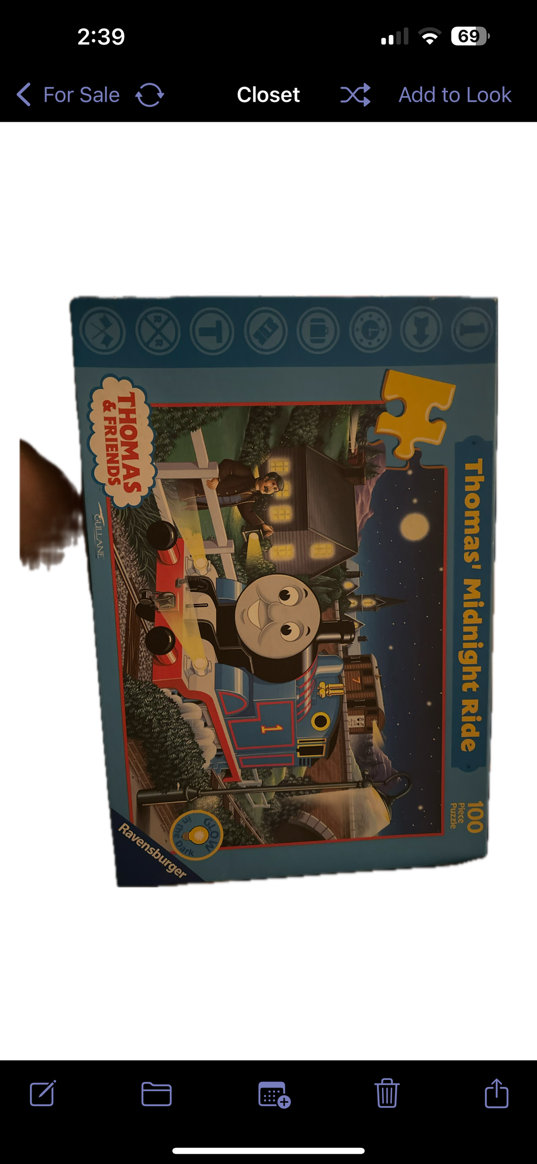 Thomas' midnight ride 100 pc puzzle