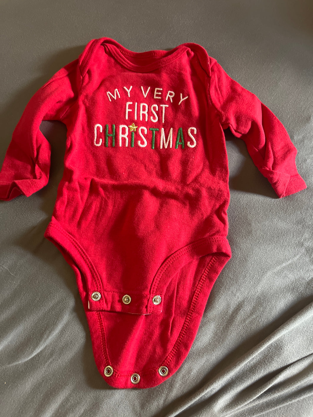 My very first Christmas Longsleeve onesie - size 3 Months