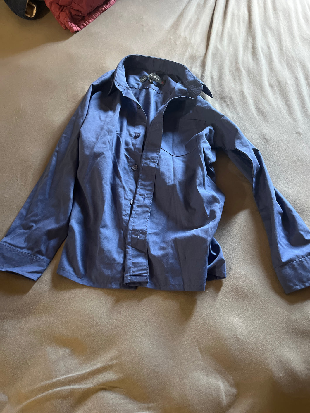 Blue button up Dress shirt - size Kids 8