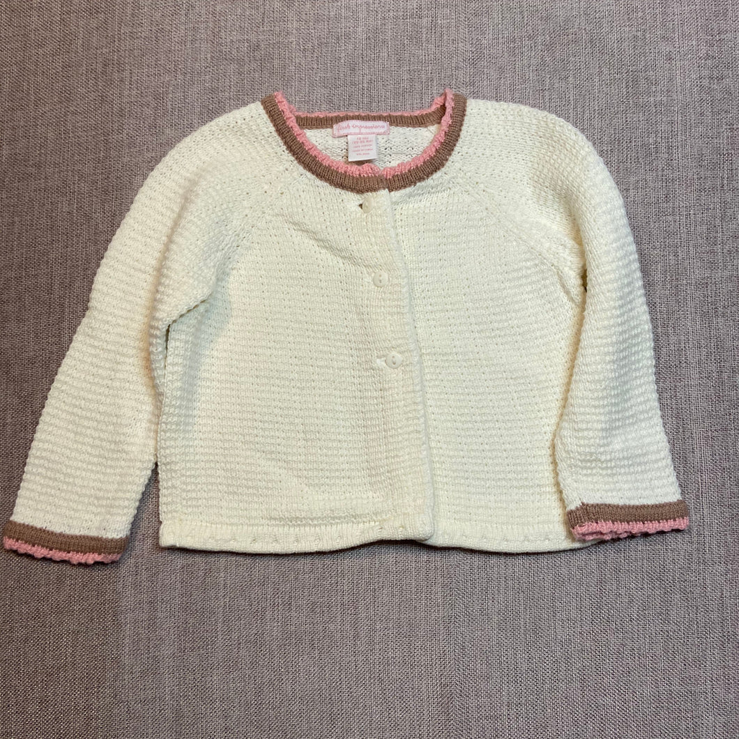 FirstImpressions Sweater pink brown white - size 12 Months