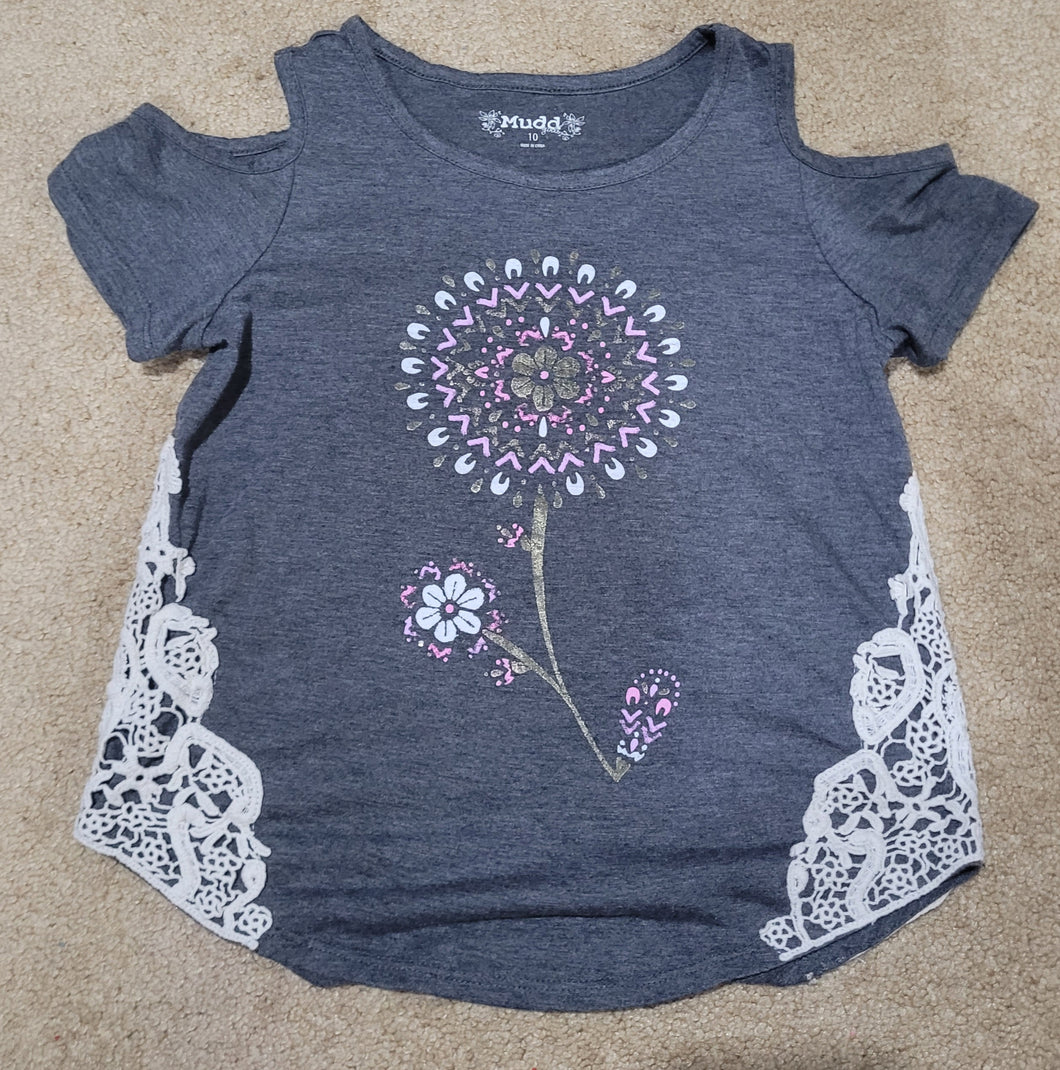 Mudd floral lace Like new condition - size Kids 10