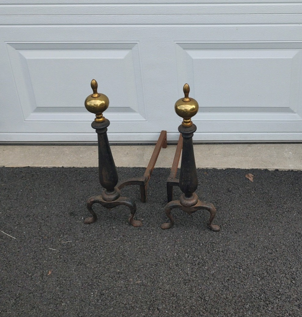 Fire wood holders Brass and iron