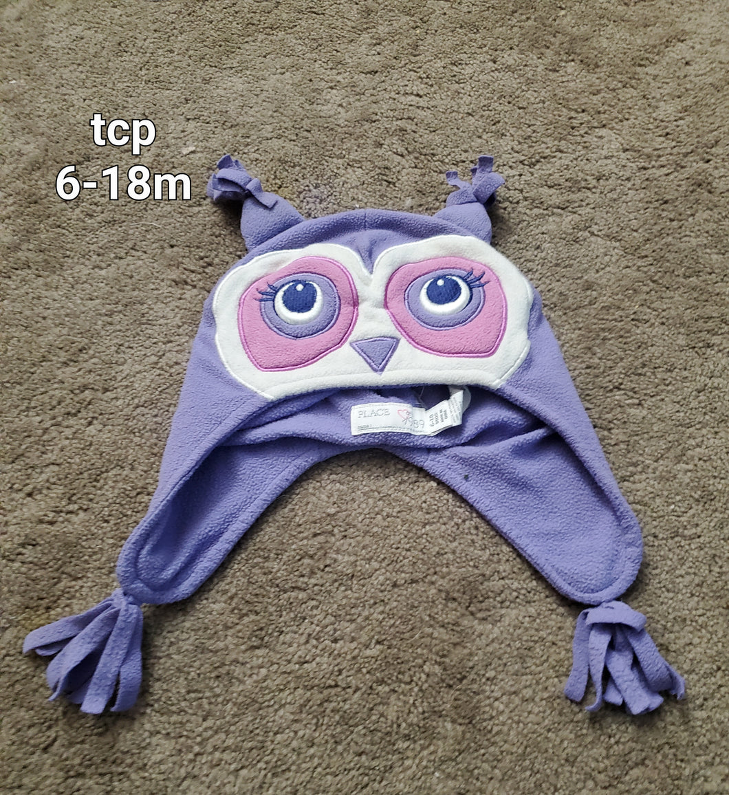 purple owl hat tcp - 6-18 m