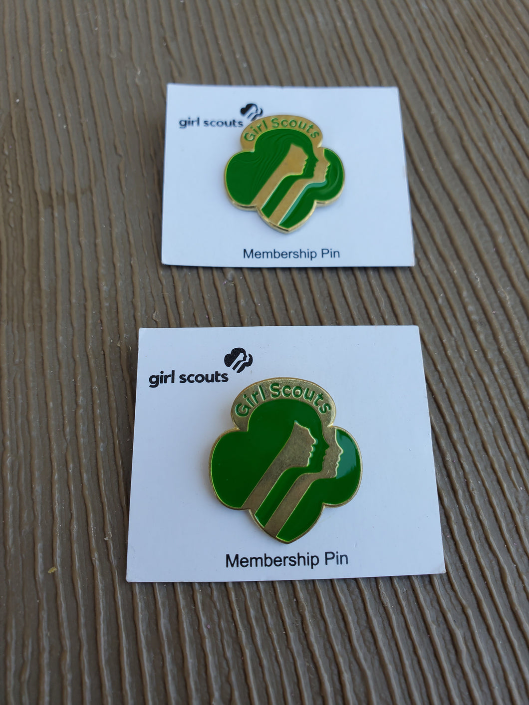 Girl scouts membership pins