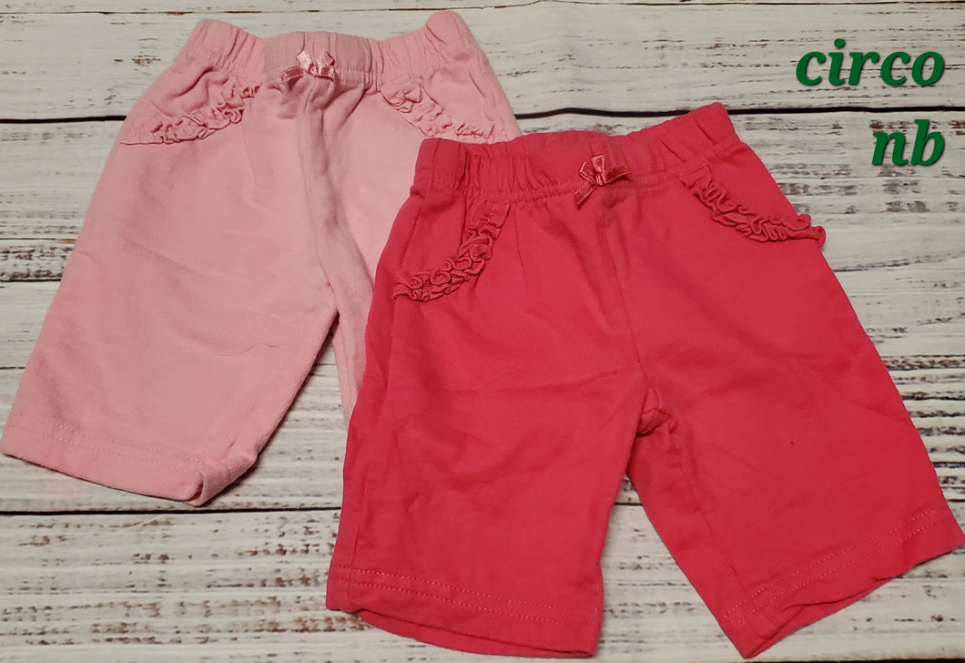 circo - 2 pairs of pants - pink - size Newborn