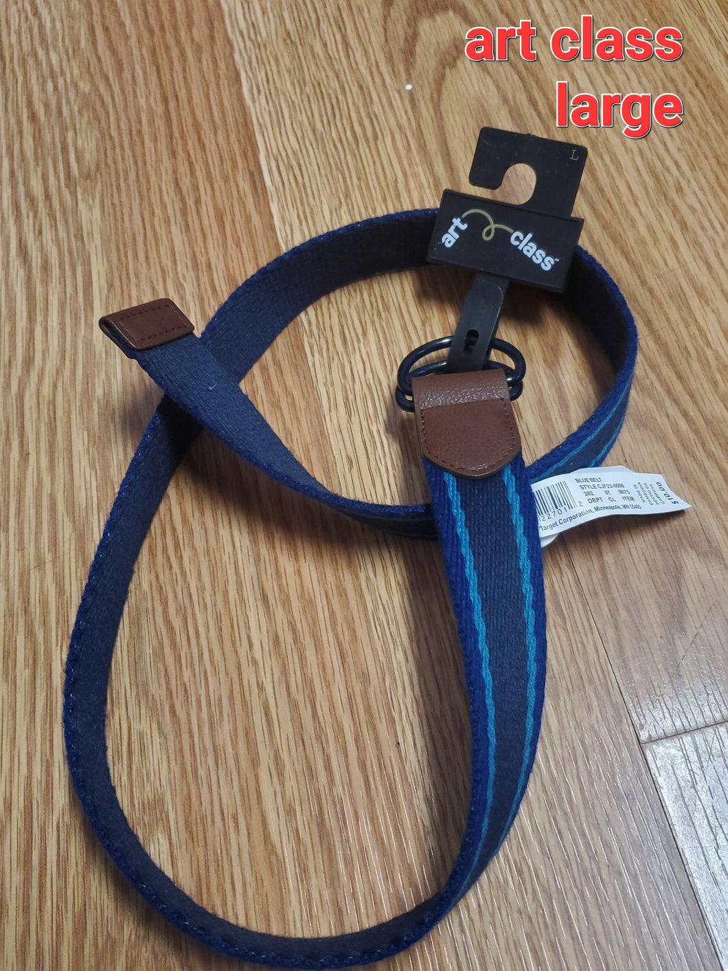 new - art class belt blue - large