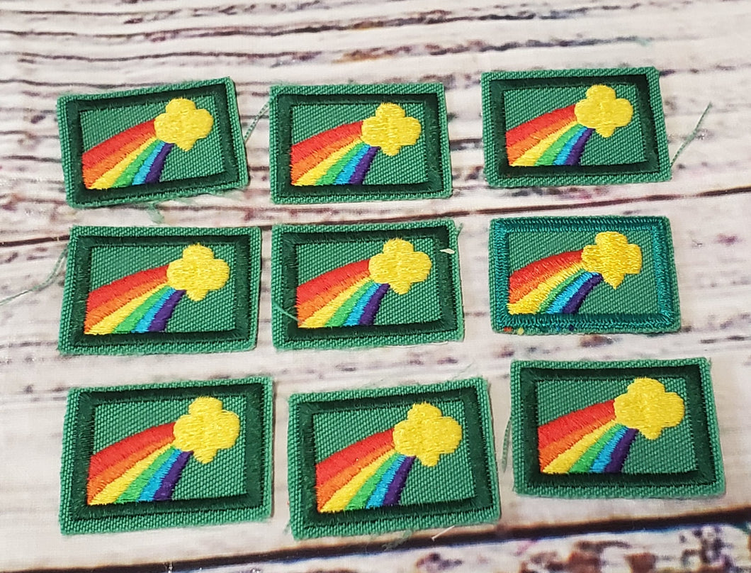 Girl scout badges junior - rainbow