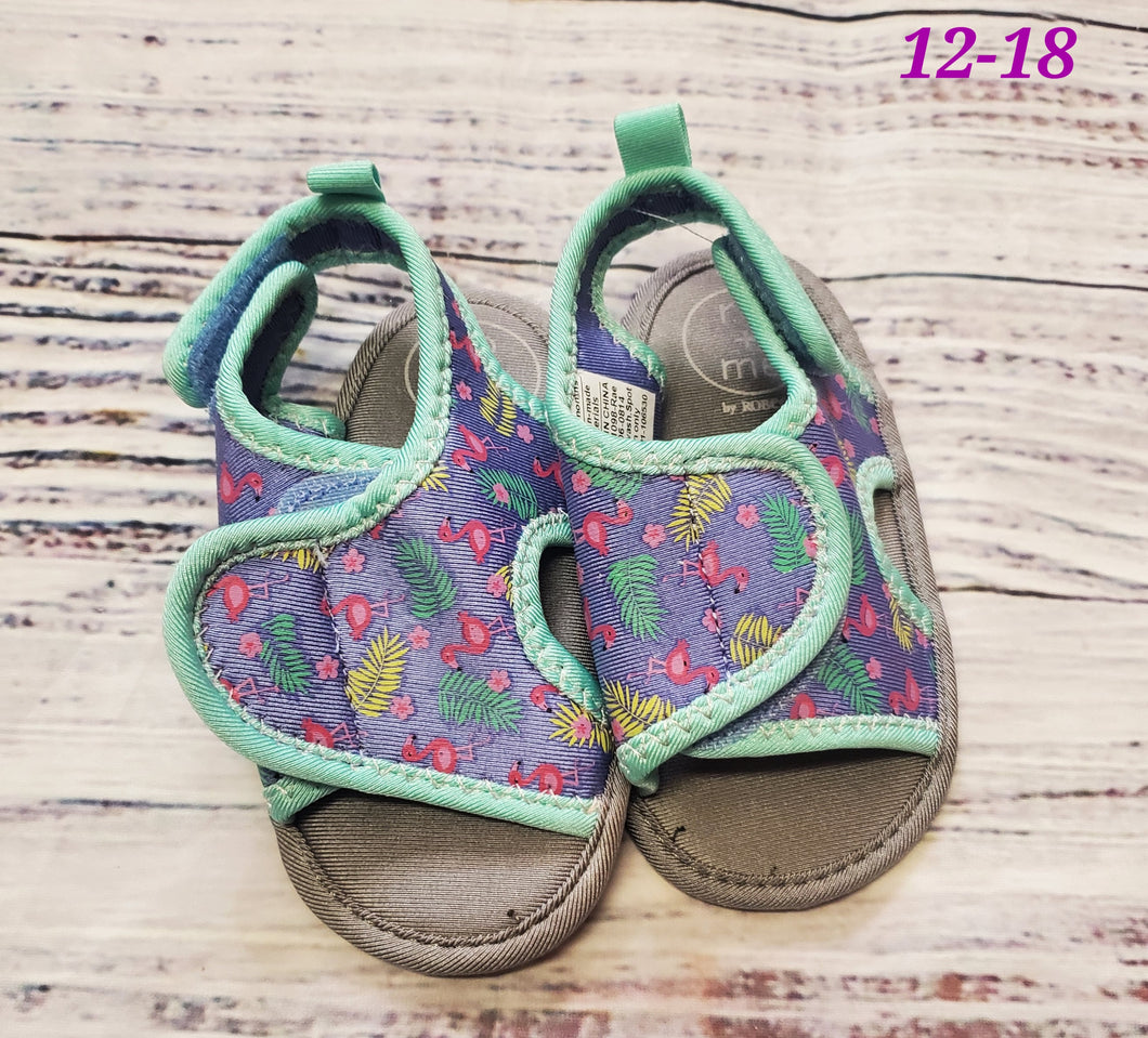 purple sandles 12-18m - size Shoes-Baby 3
