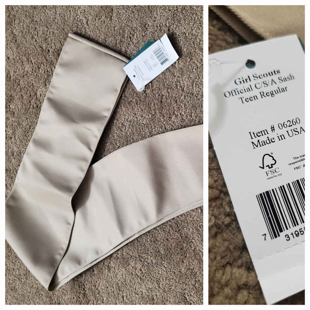 girl scout sash new - c/s/a