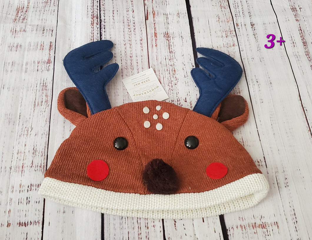 new - reindeer hat 3+