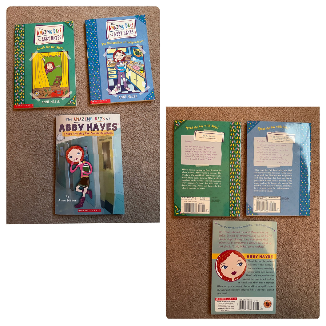 Abby Hayes Chapter Books Set of 3, Scholastic