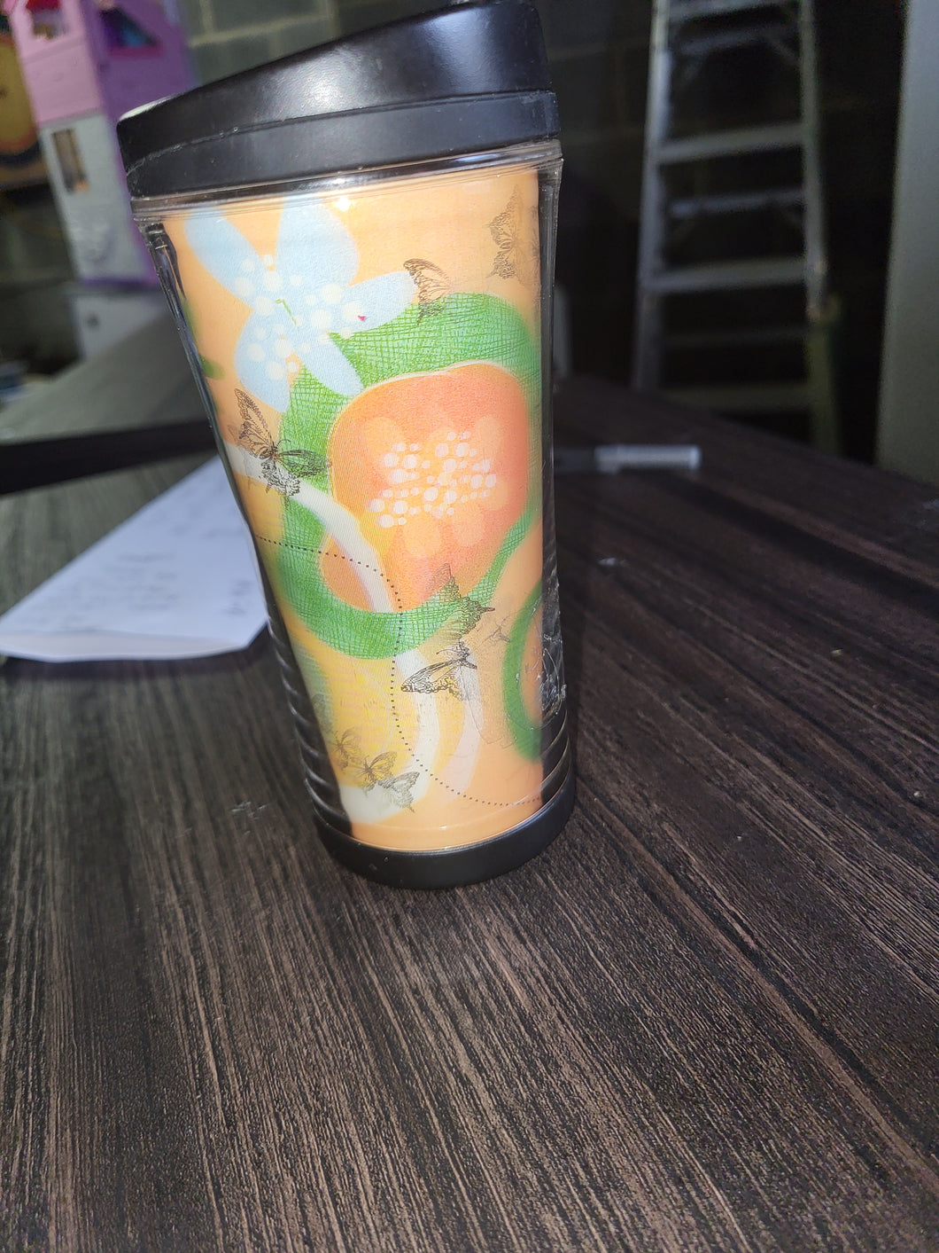 small starbucks cup Orange