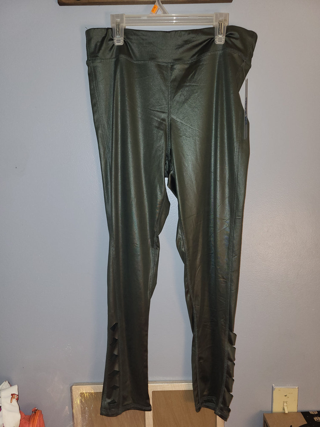 gunmetal gray legging - size Women XL (14)