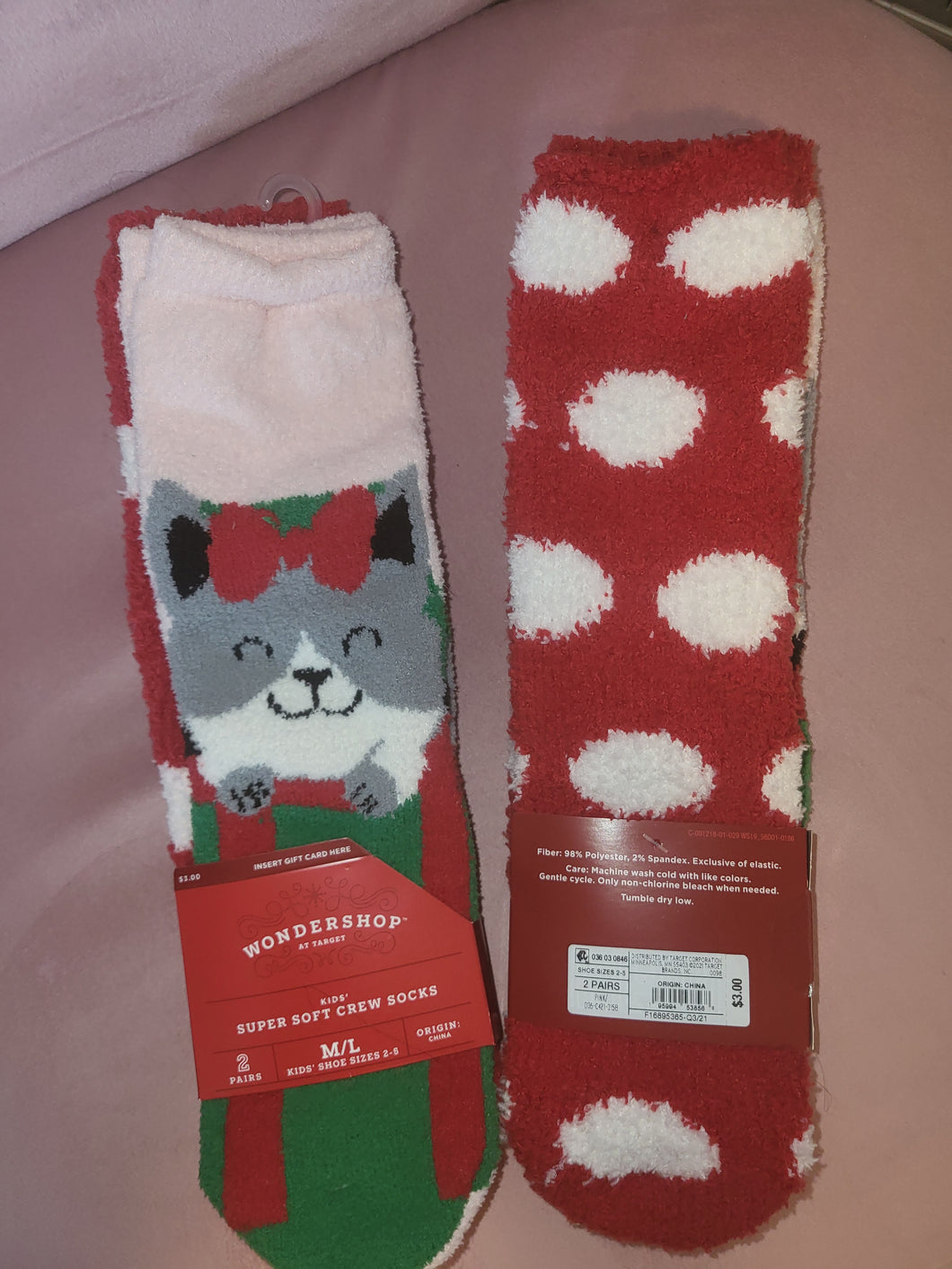 fuzzy socks M/L size 2-5