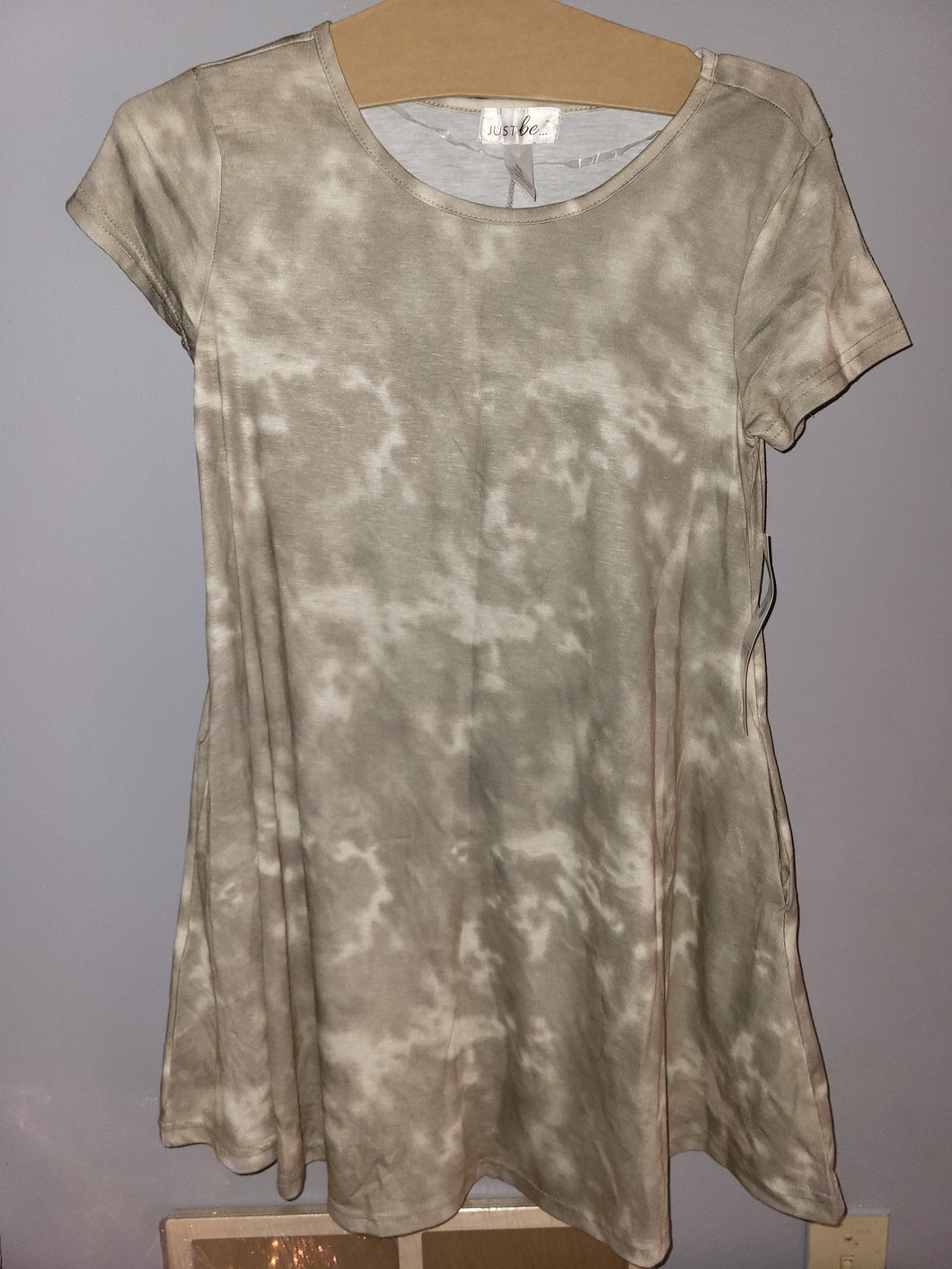 tshirt dress green tie-dye - size Women S (4-6)