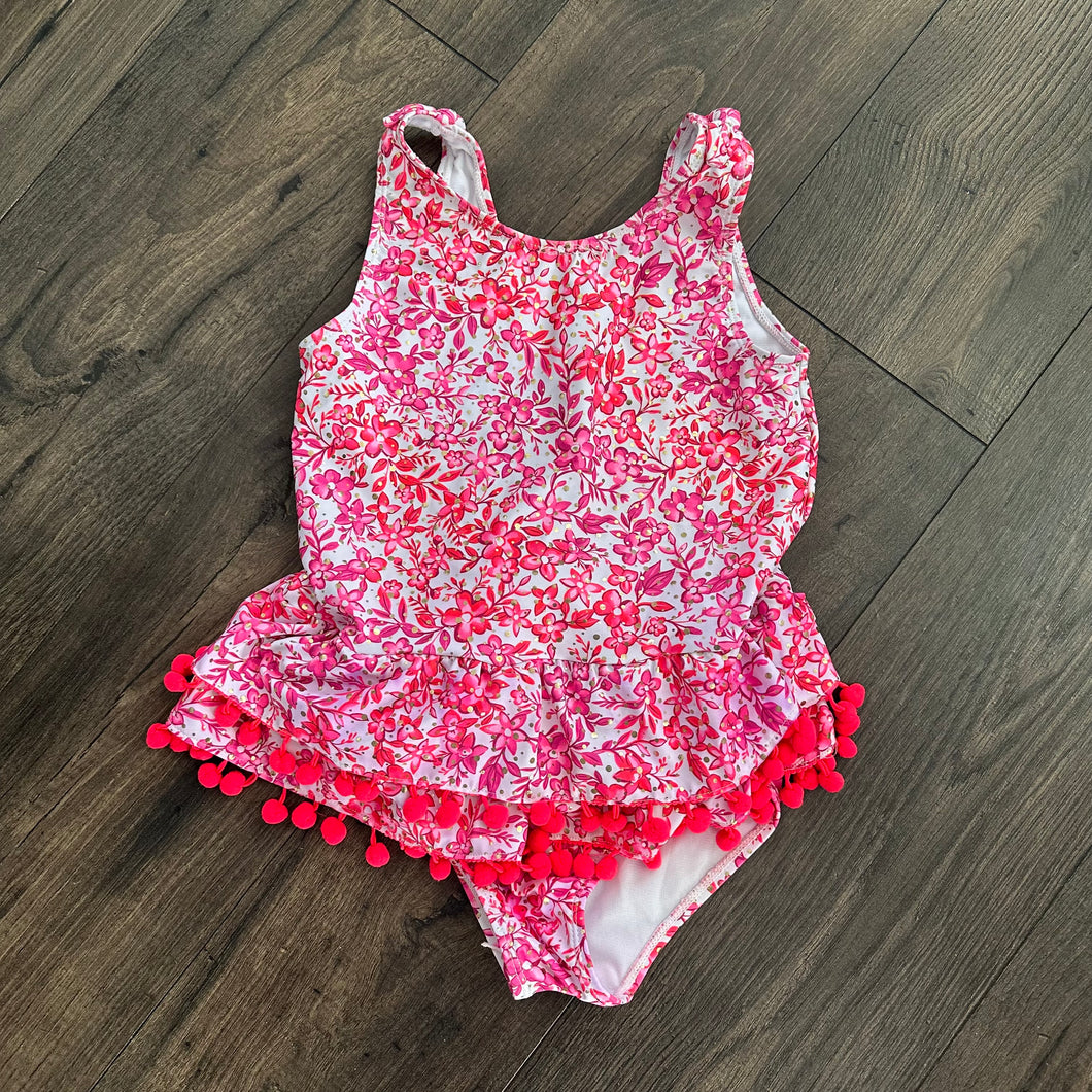 Pink one piece swimsuit Nicole Miller - size Kids 14