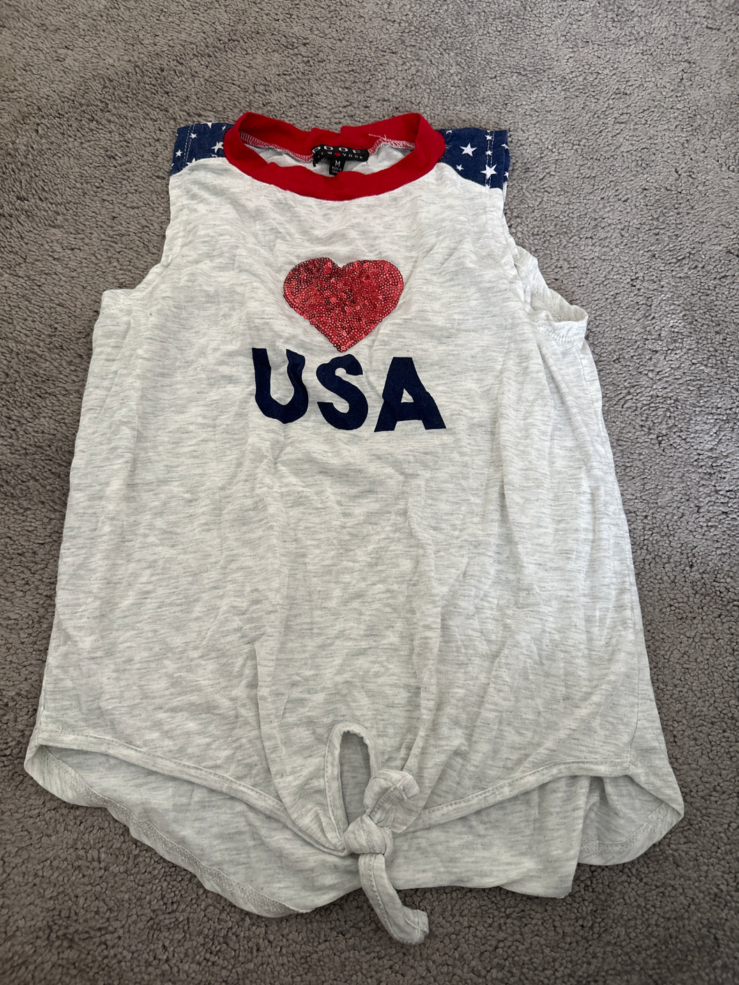USA tank top - size Kids 10