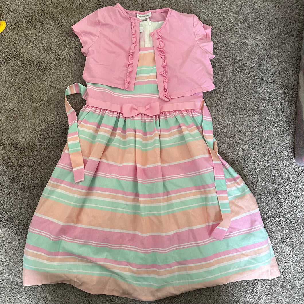 Pink pastel dress With cover - size Kids 14