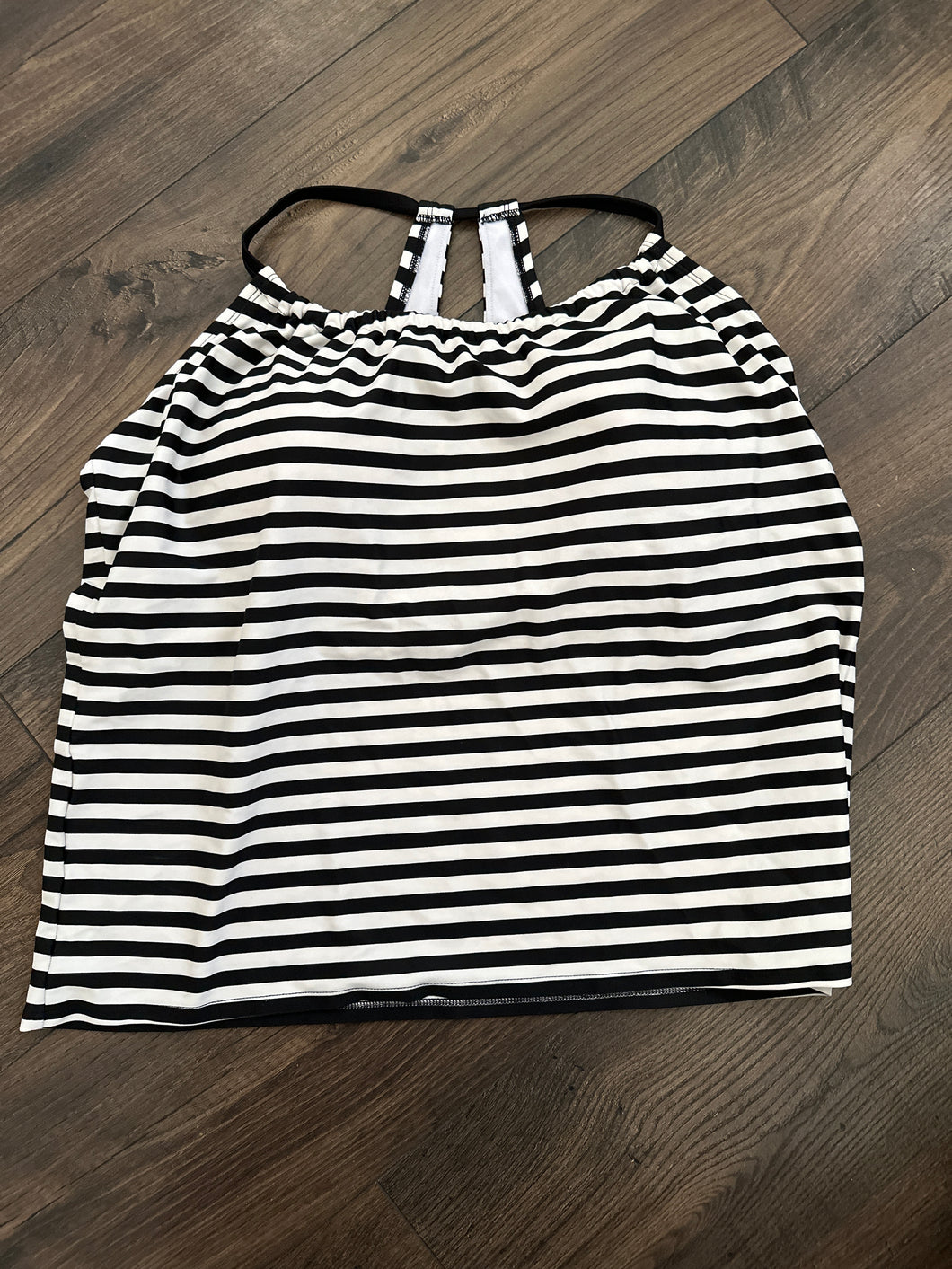 Tankini top Black and white - size Women XL (14)
