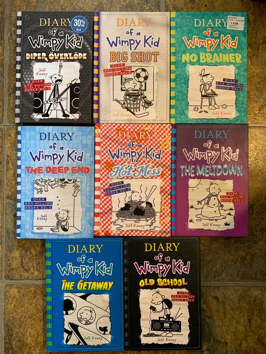 Diary of wimpy kid All 8 hard cover