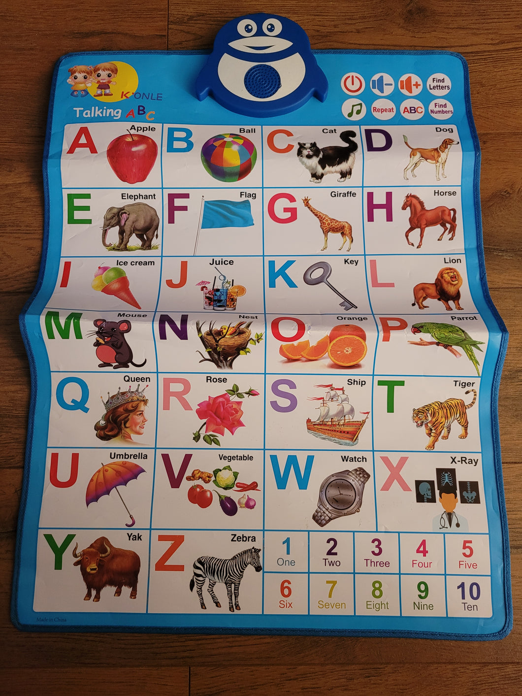BNWOT-K'onle Talking ABC Floor Mat or wall hanger