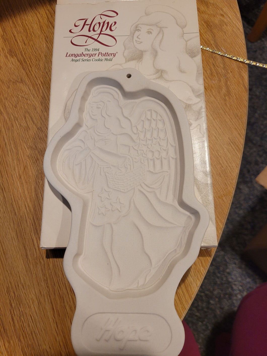 Longaberger Hope Pottery Cookie Mold