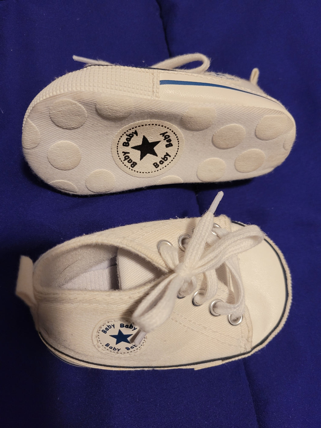 White Baby Mini converse - size Shoes-Baby 0-2