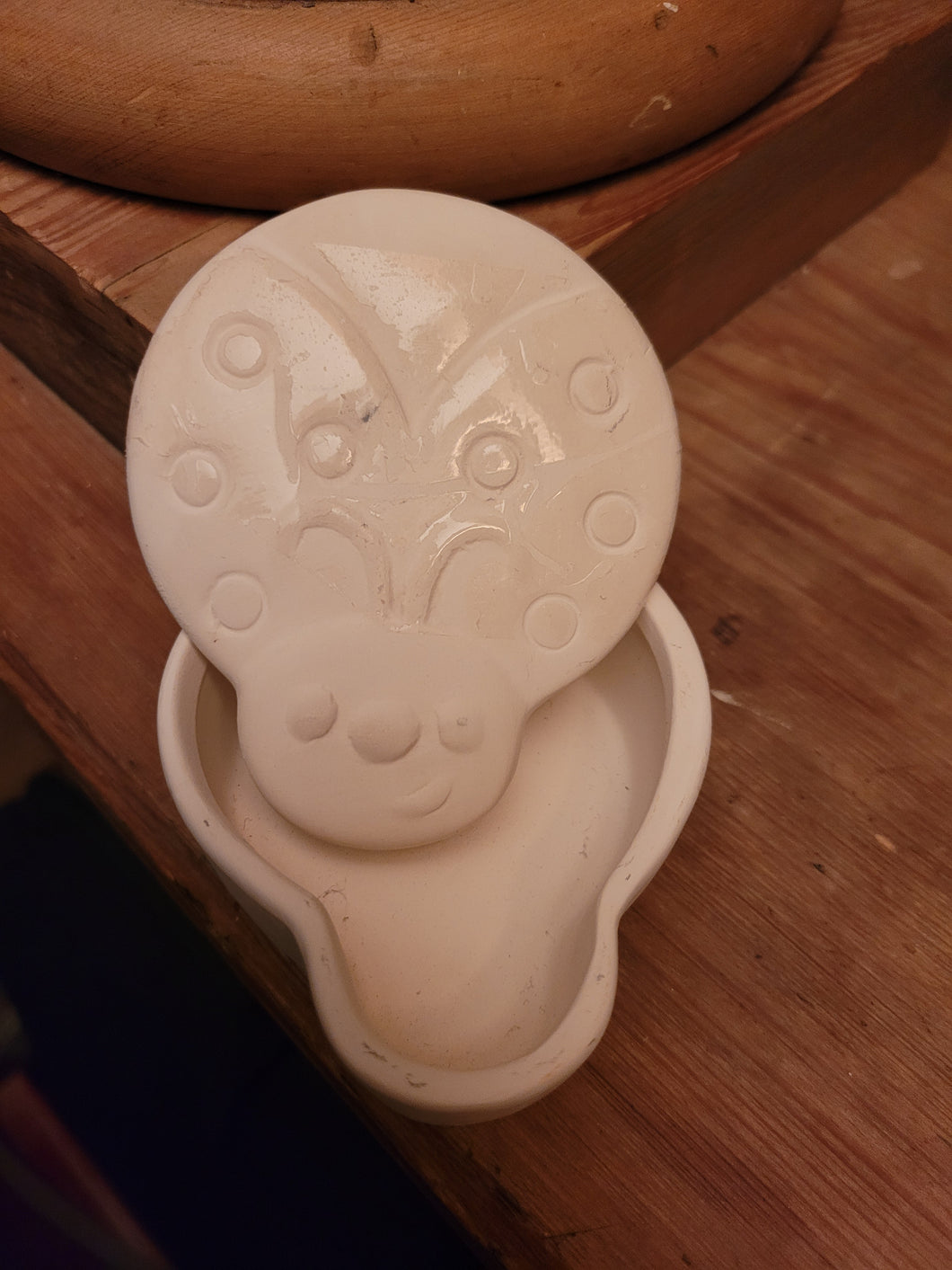 Ceramic Decorate you own Lady Bug Keepsake