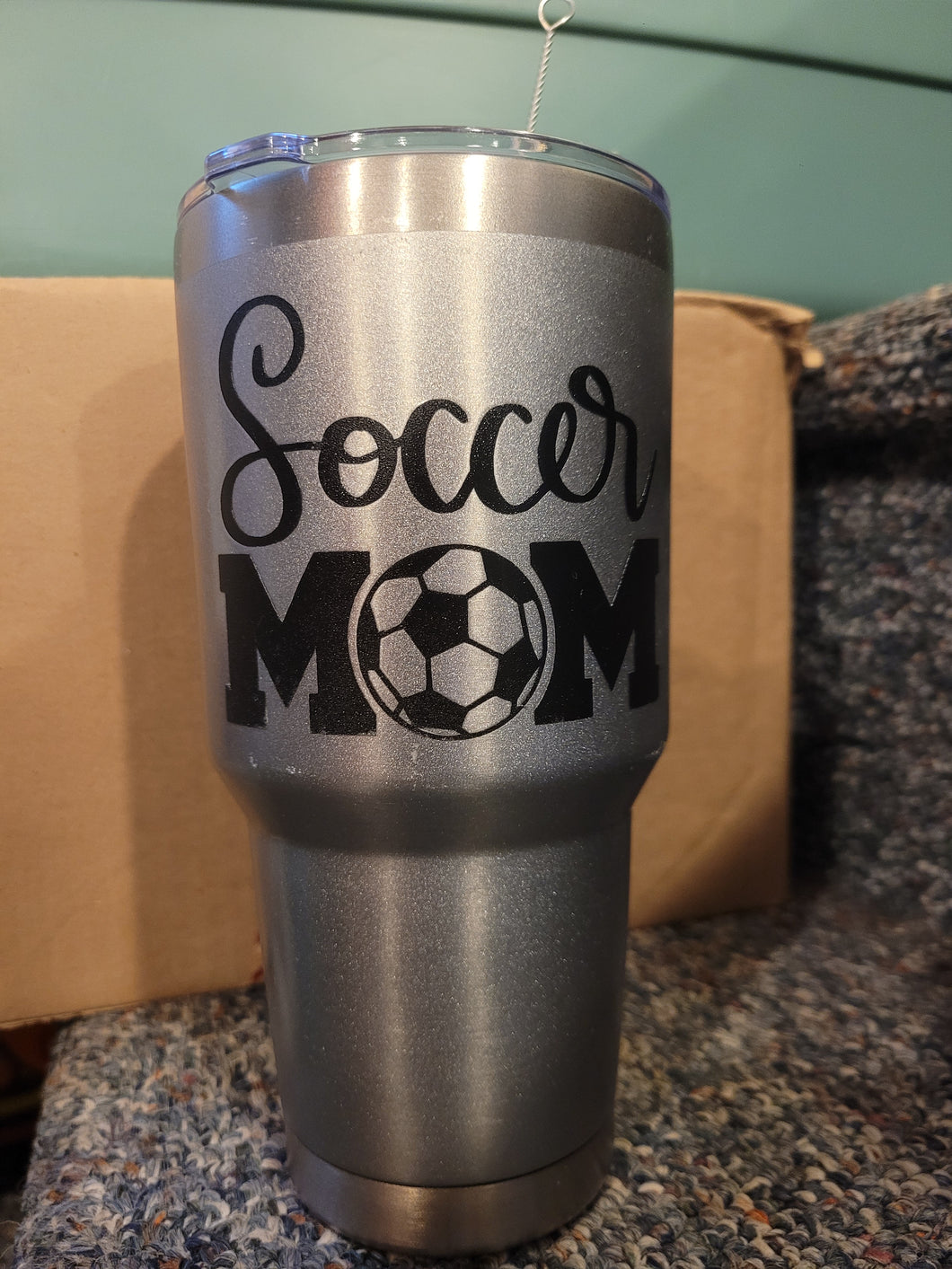 Soccer Mom 32 oz Tumbler Stainless steel w/straw