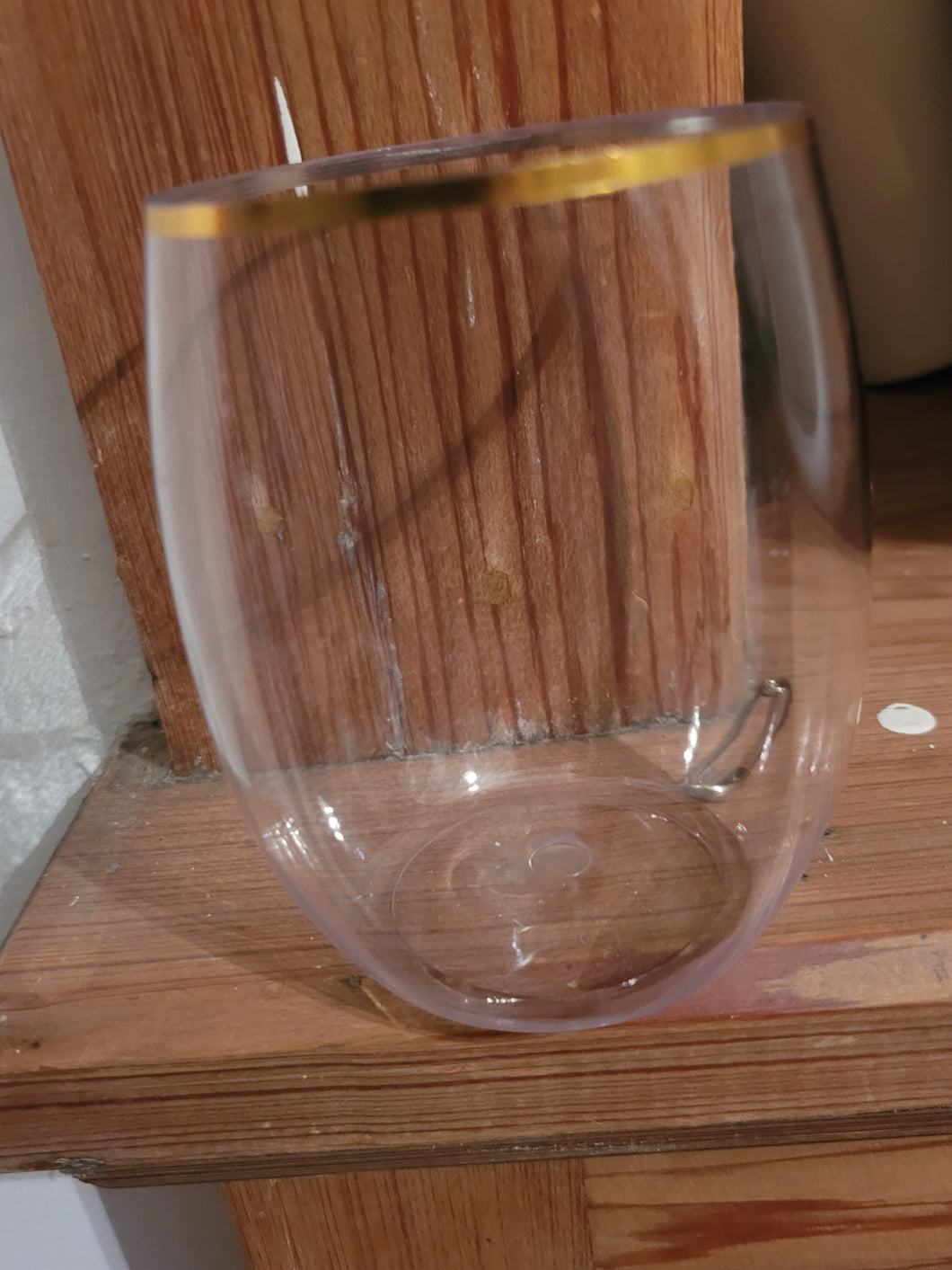 15ct- 12oz Plastic Stemless wine glasses