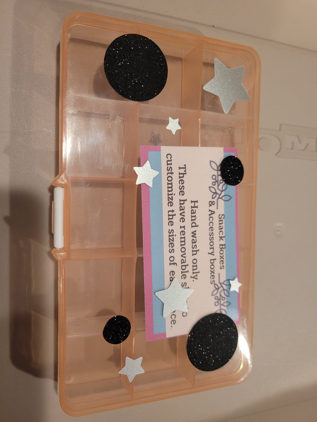 Snack/Accessory box Removable slots
