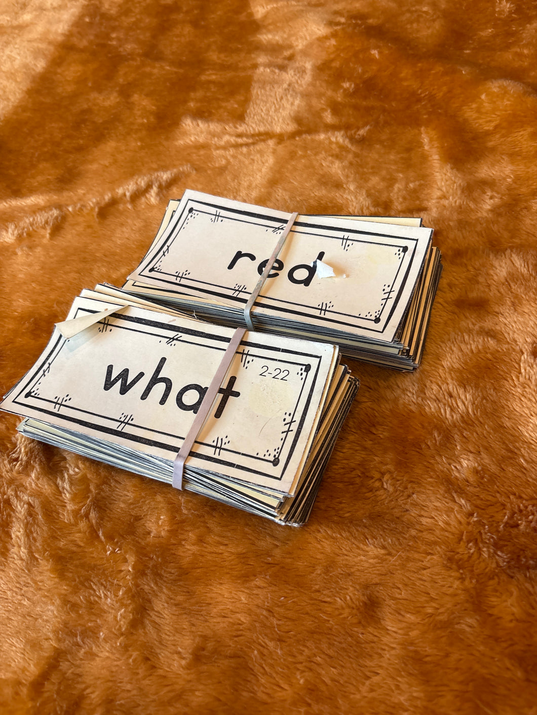 Sight word flash cards