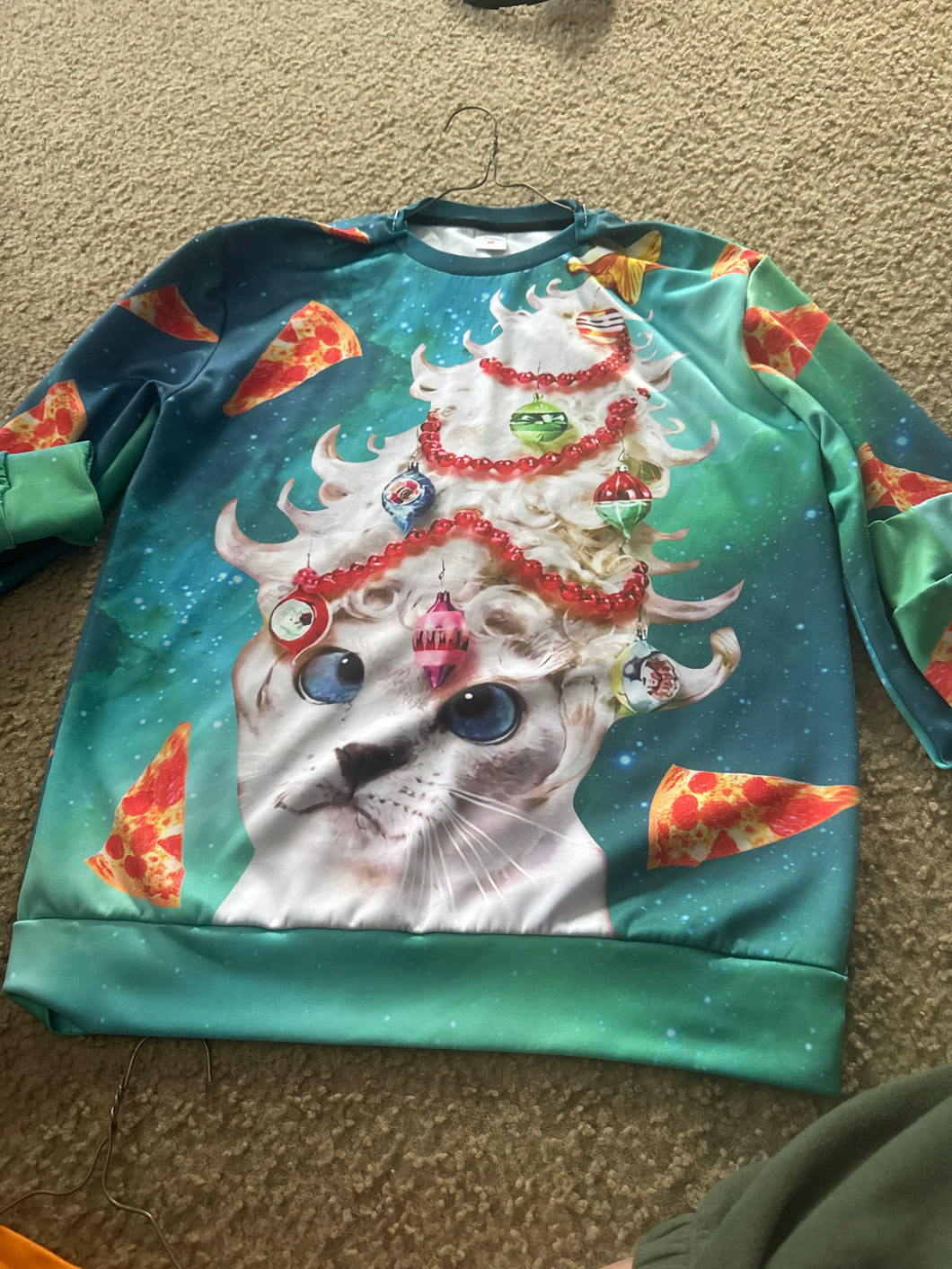 Christmas ugly sweater - size Junior Girls S (3-5)