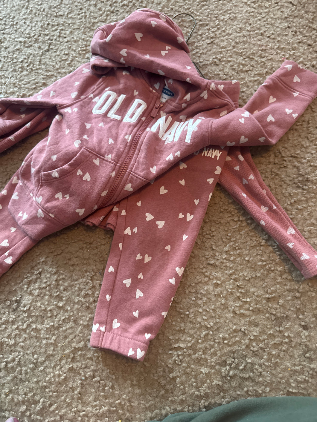 3 piece set Zipup hoodie long sleeve - size 18-24 Months